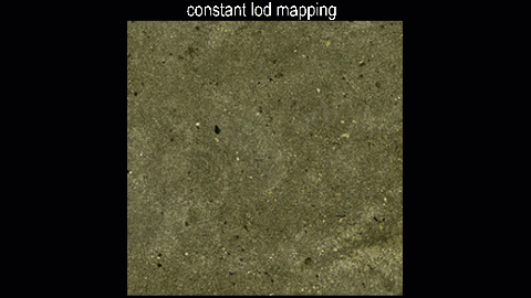 Constant LOD mapping zoomin