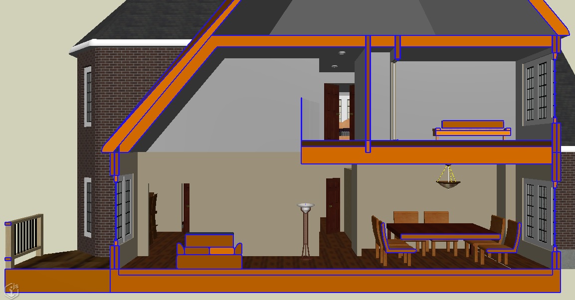 Section-cut view with CutStyle overriding symbology