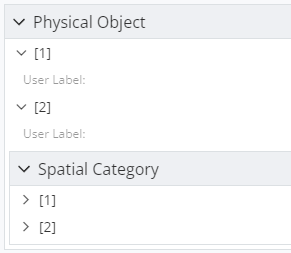 Properties of Physical Object and Spatial Category not merged