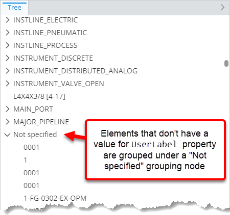 Example of using "create group for unspecified values" attribute set to "true"