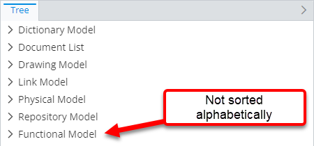Example of using "do not sort" attribute